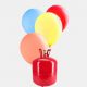 Gases industriais - O gás hélio é inerte e é bastante utilizado em soldas elétricas, detecção de vazamentos e enchimentos de balões.